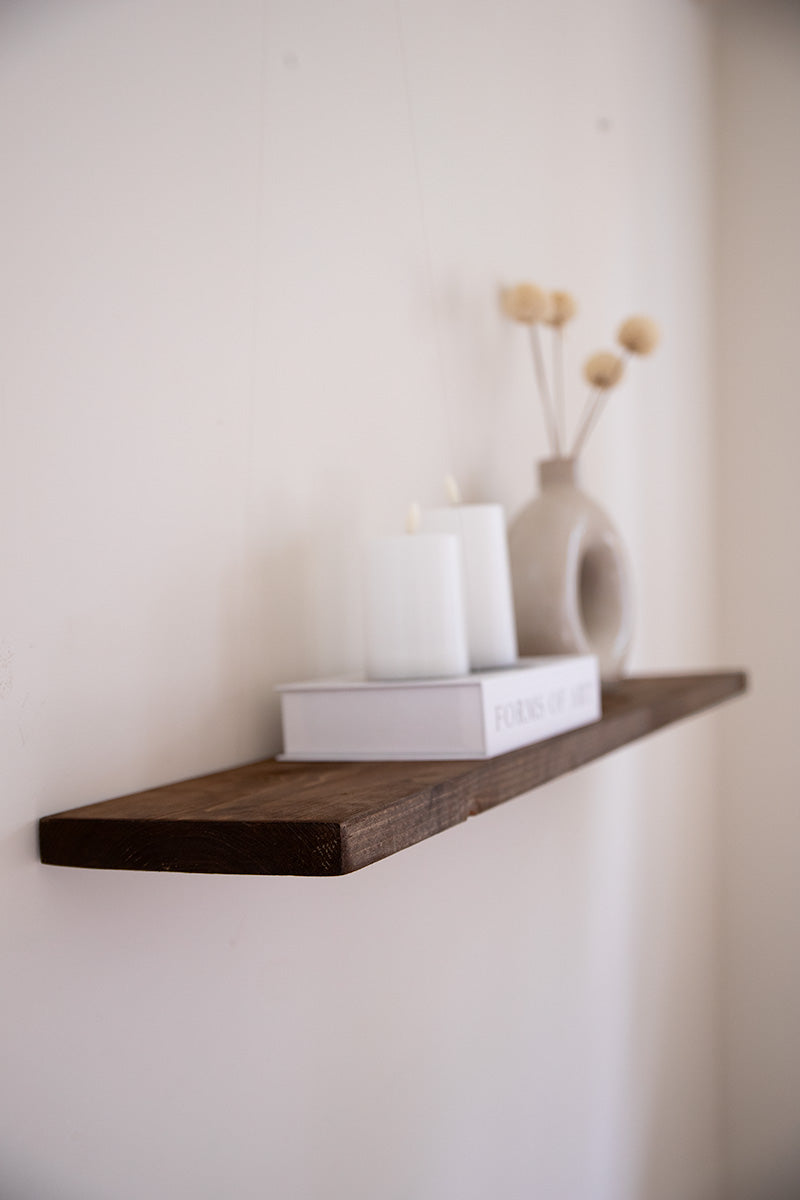 Wandplank West donkerbruin van Baan Woods