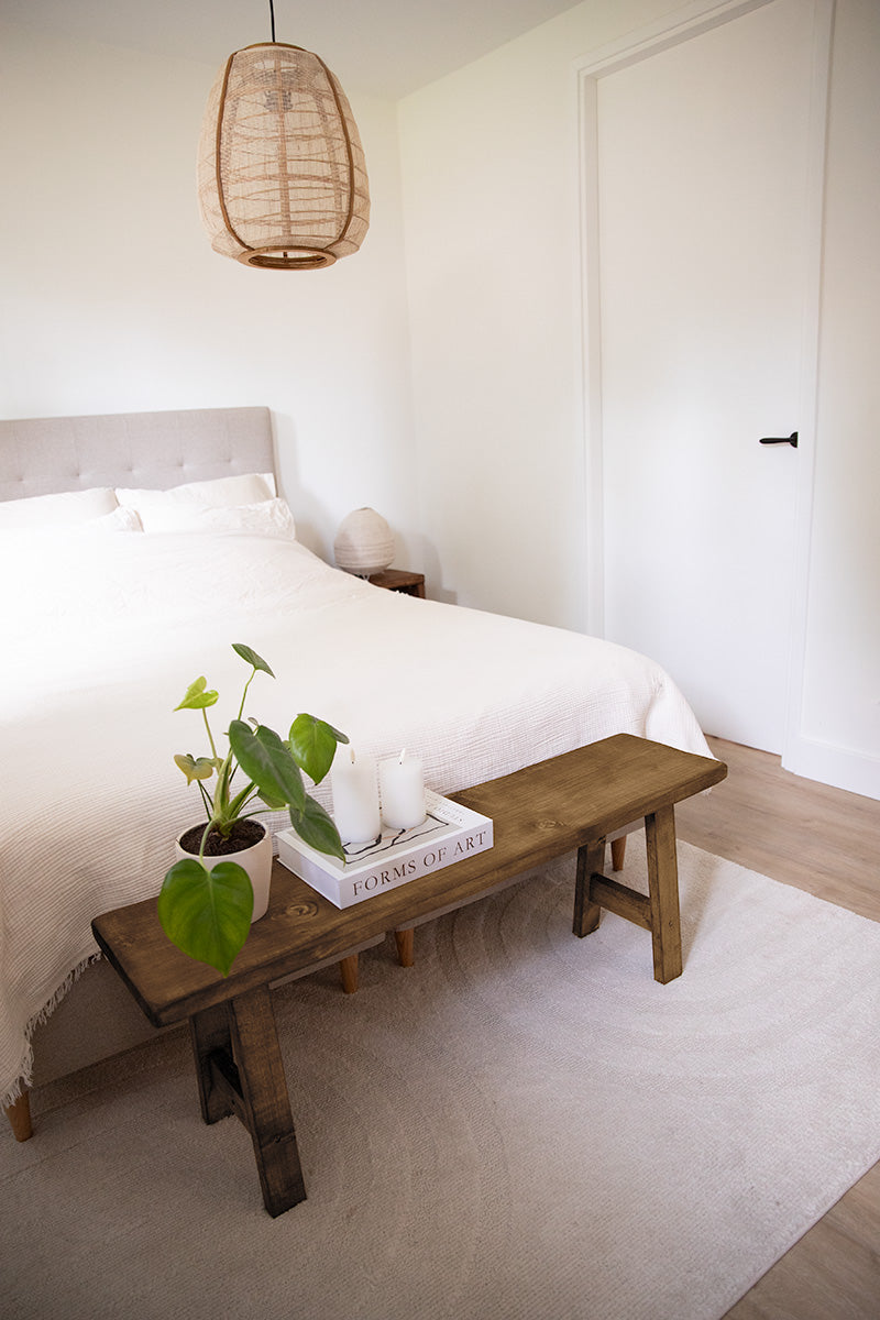 Bankje van Baan Woods voor aan het voeteneind van bed