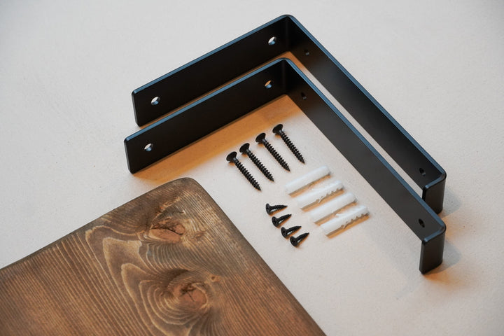 Bevestigingsmateriaal Wandplank Beugels Donkerbruin Baan Woods