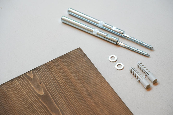 Bevestigingsmateriaal Wandplank West Donkerbruin Baan Woods