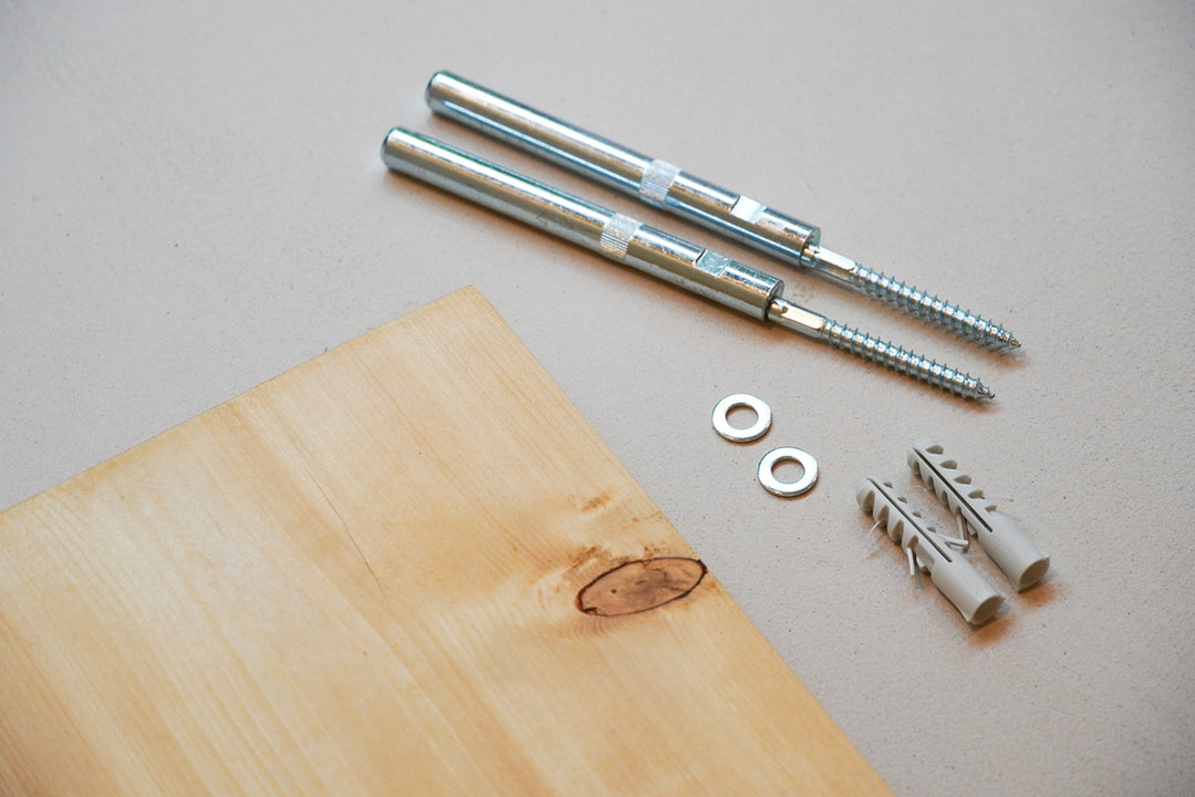 Bevestigingsmateriaal Wandplank West Lichtbruin Baan Woods