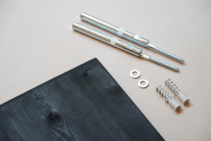 Bevestigingsmateriaal Wandplank West Zwart Baan Woods