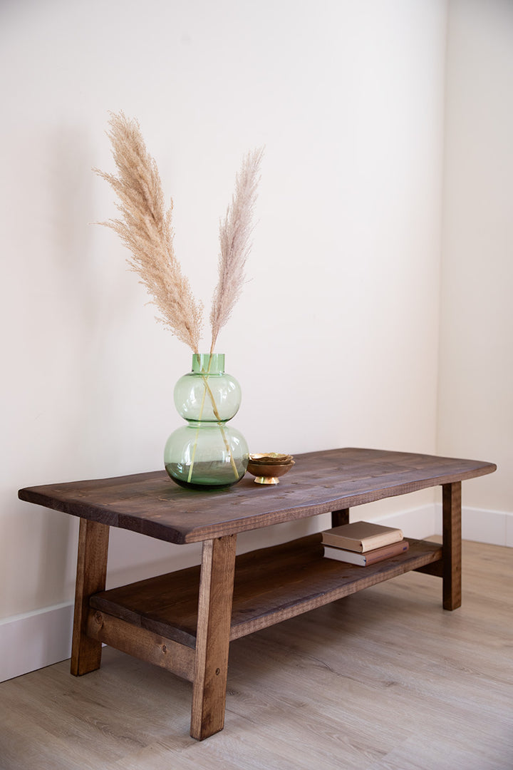 Donkerbruin salontafel Beer, handgemaakt en uniek door Baan Woods