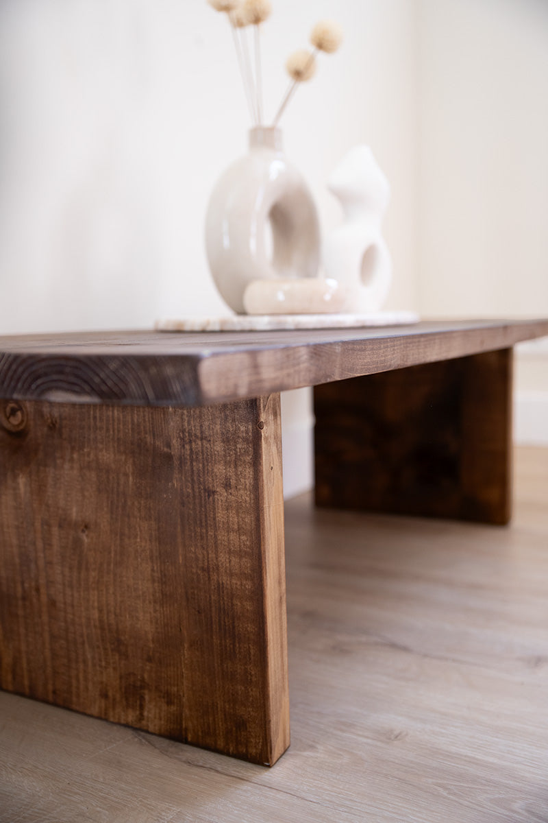 Onderstel van salontafel Bliss in donkerbruine kleur