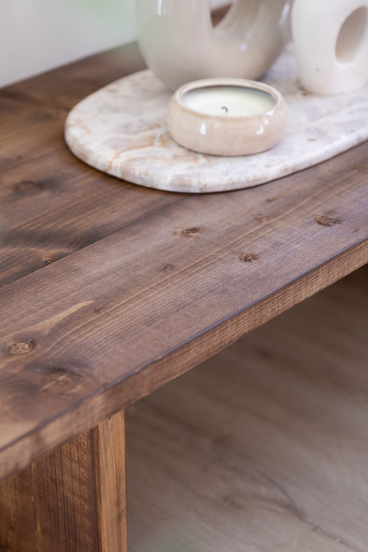 Blad van salontafel Bliss in kleur donkerbruin