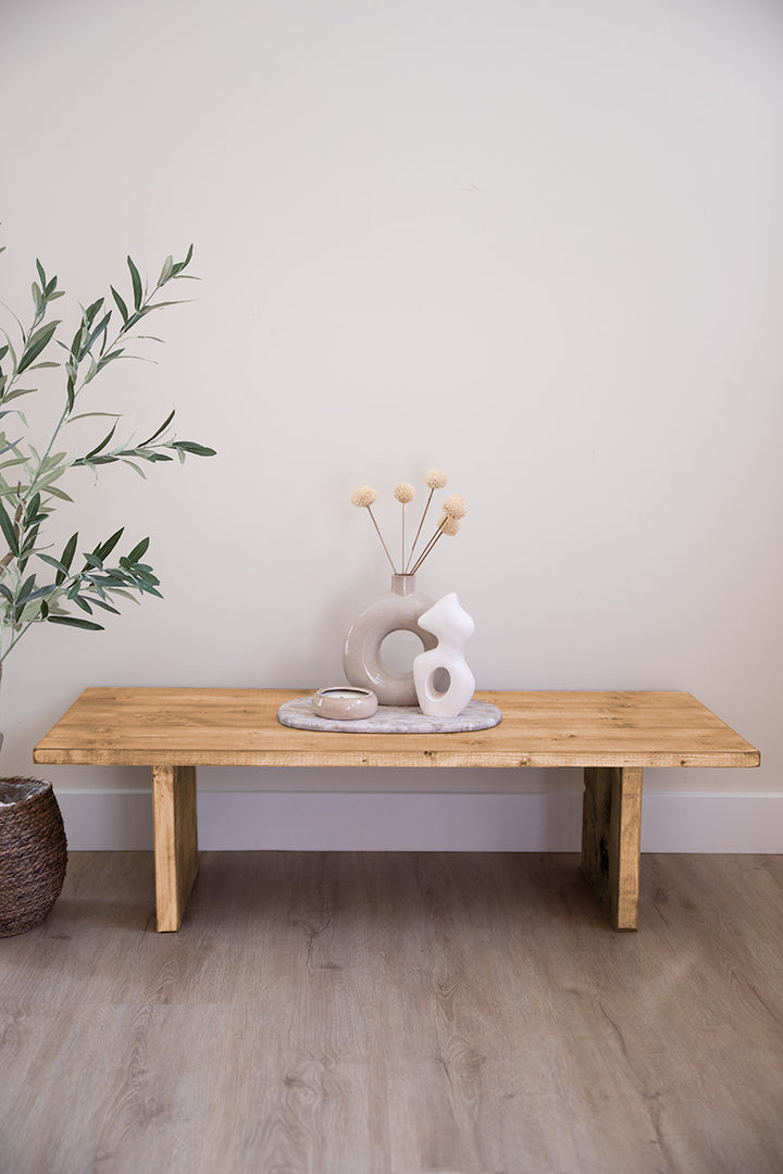 Houten salontafel Bliss in de kleur lichtbruin