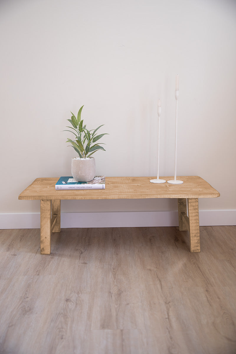 Salontafel Maan lichtbruin hout van Baan Woods 