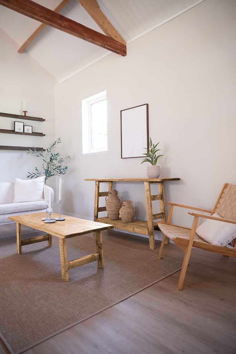 Op maat gemaakte lichtbruine houten meubels van Baan Woods