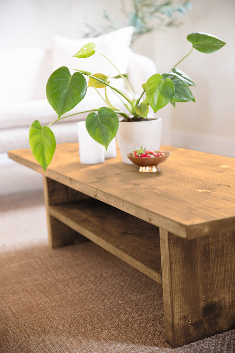 Salontafel Mine in de kleur middenbruin