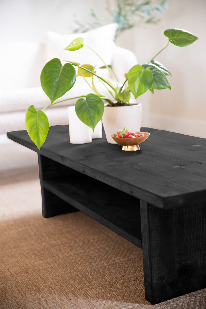 Baan Woods salontafel met houten tussenblad voor woonaccessoires