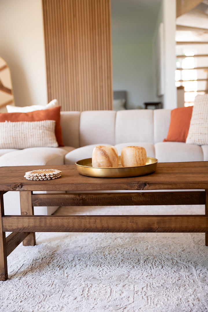 Salontafel Moos in boho interieur 