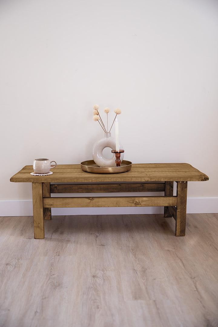 Houten salontafel van Baan Woods, handgemaakt, maatwerk en uniek