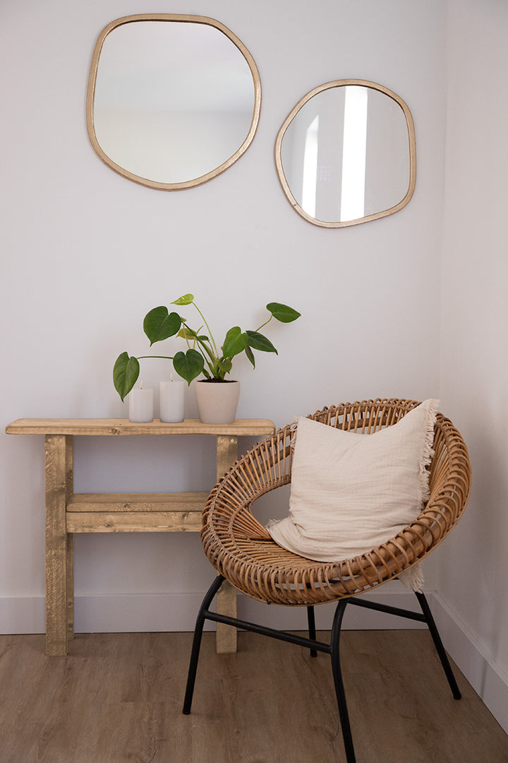 Houten wandtafel Baan, brengt warmte en karakter in je interieur