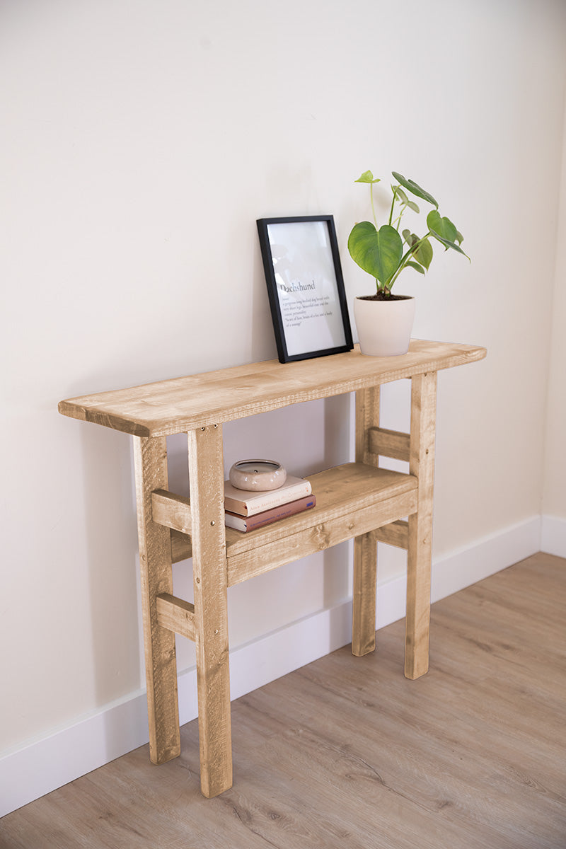 Lichtbruine sidetable Baan met een rustige, Scandinavische look