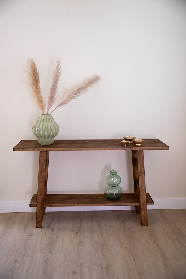 Sidetable Mood donkerbruin van Baan Woods met tussenblad 