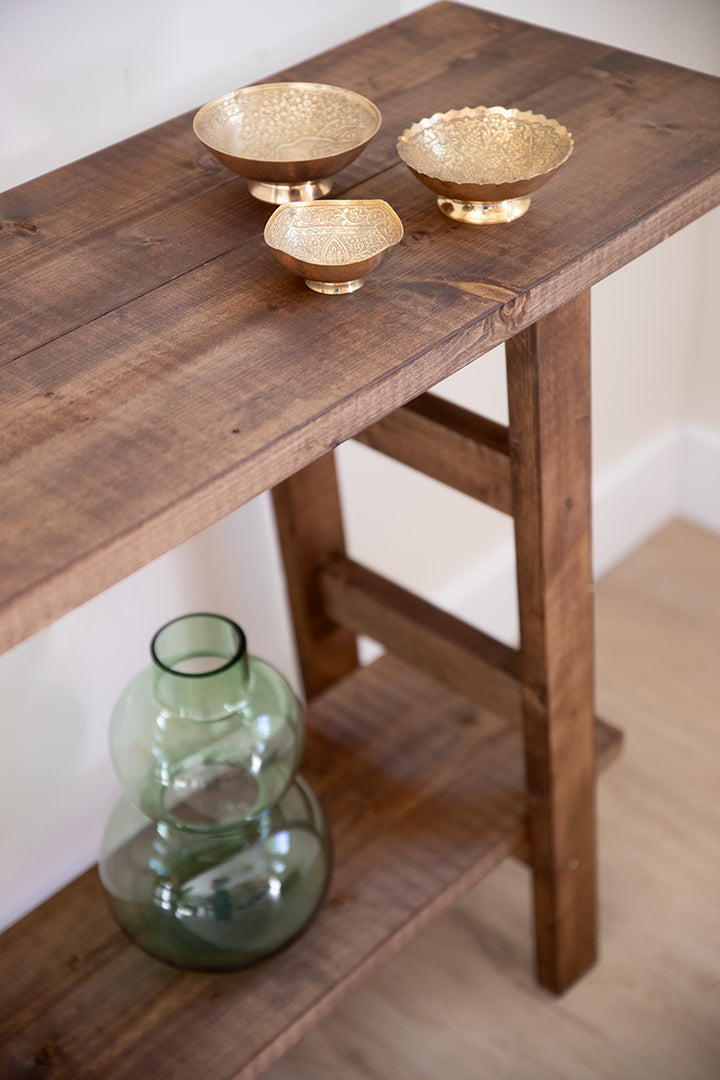 Baan Woods sidetable Mood, strak design met natuurlijke houtstructuur